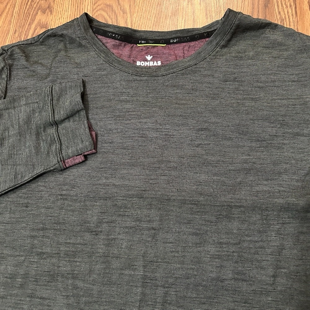 Bombas Bee Better Shirt Merino Wool Blend Men's 2XL Green Long Sleeve Base Layer